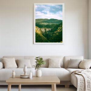 Quadro 50x70 Cachoeira Serra Catarinense Branco